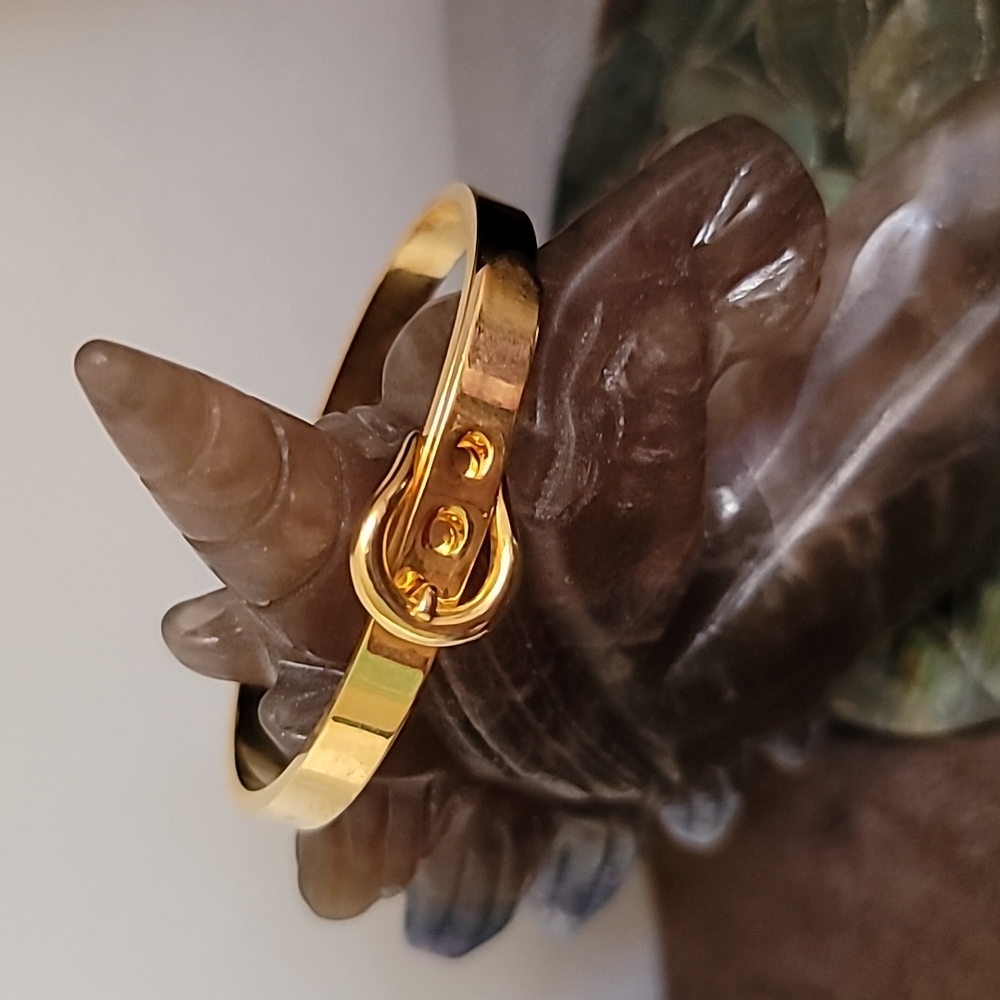 Goldtone Buckle Bracelet